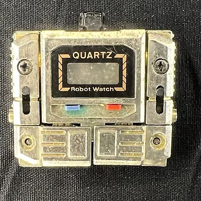 Vintage Robot Watch Robotime Like Transformers Gobots Robot QUARTZ Watch Silver • $31