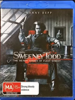 FREE POST 🇦🇺 Sweeney Todd Region B Blu-ray Johnny Depp Demon Barber Fleet St • $12.97