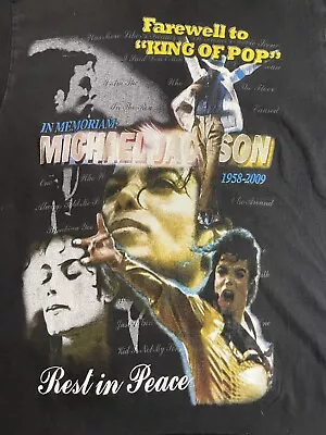 Vintage Michael Jackson Shirt Rap Tee Memorial King Pop Janet Prince ELVIS RARE • $65