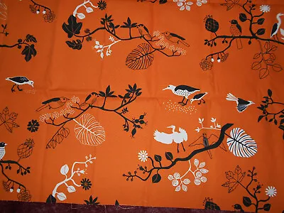 Asian Inspired Birds Vintage IKEA Fabric Sweden Sissi Edholm Lisa Ullenius • £34.20