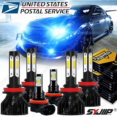 8000K LED Headlights Hi/Lo Fog Light Bulbs Combo Kit For Nissan Altima 2007-2018 • $67.43