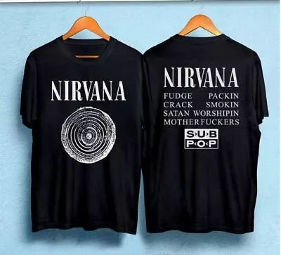 SALE!!_''Nirvana Bleach'' Sub Pop Fudge Packin 1989 Vintage 2 Sided T-ShirtS-5XL • $39.99