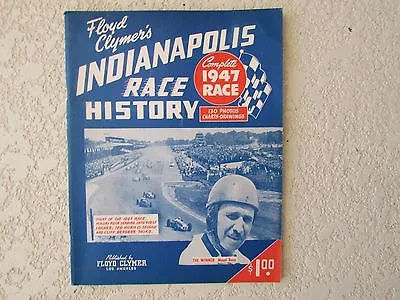 1947 Indianapolis Indy 500 Auto Race History Yearbook Clymer Mauri Rose Offy Win • $79.99