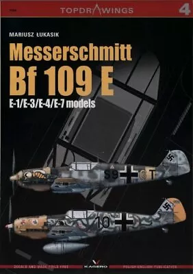 MESSERSCHMITT BF 109 E (TOP DRAWINGS KG7004) By Mariusz Lukasik *Mint Condition* • $160.95