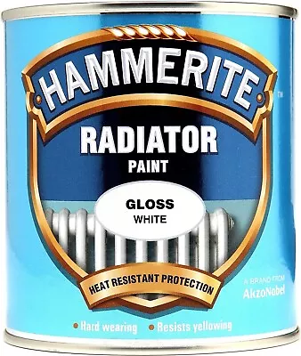 Hammerite Radiator Paint Enamel Gloss White 500ml • £15.99