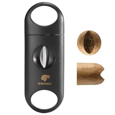 $7.99 • Buy Cigar Cutter Sharp Stainless Steel Cigar Guillotine Pocket V-Cut ClipperScissors
