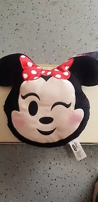 Disney Emoji Minnie Mouse Plush Pillow NEW WITH TAGS! Free Shipping Here  !! :) • $20