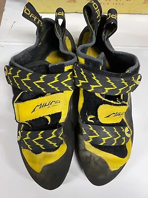 La Sportiva Miura Vs Climbing Shoes Men 11 Boulder Gym Made In Italy 782/08 • $32