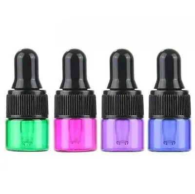 Bulk Buy 1ml-5ml Luxury Glass Dropper Bottle W/ Essential Oil Drop Eye Container • $65.92