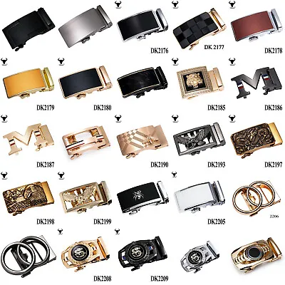 Genuine Leather Mens Ratchet Belt Belts For Men Adjustable Automatic Buckle • $10.83