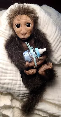 Full Body Silicone Baby Girl/Boy Macaque Emotional Support Pet • $1500