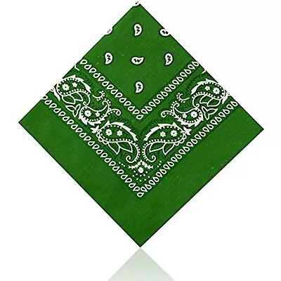 100% Cotton Plain Paisley Design Camo Army Bandanna Cow Boy Girl Bandana UK B3 • £2.17