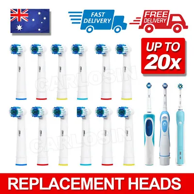 $13.95 • Buy 20x Replacement Toothbrush Electric Brush Heads For Oral B Braun Models Series