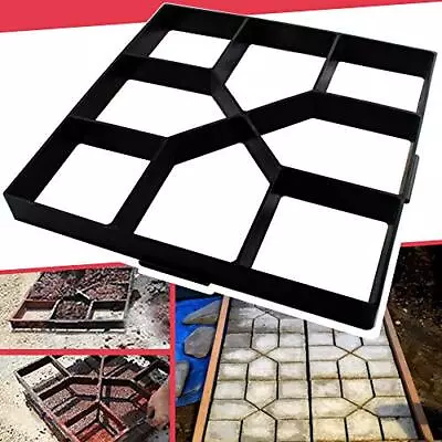 Reusable Concrete Path Maker Mold Stepping Stone Paver For Lawn Patio Yard • $41.43