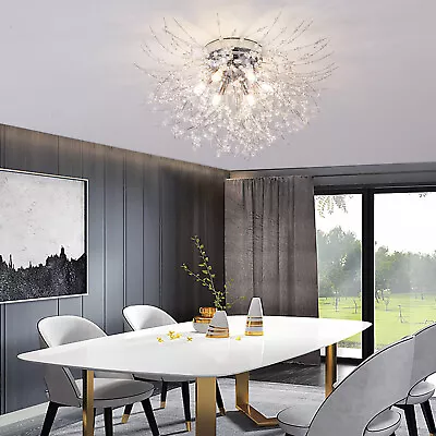 Modern Dandelion Crystal Chandelier Firework Ceiling Pendant Light Lamp Fixture • $48