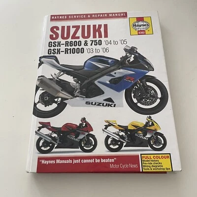 $20.90 • Buy Haynes Suzuki GSX-R 600/750/1000 Service And Repair Manual