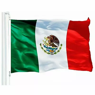 $6.45 • Buy New 3’x5’ Polyester MEXICO FLAG Mexican Country Outdoor Banner Grommets