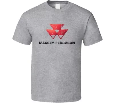 Massey Ferguson Tractor Logo Worn Look FatherÃ¢Â€Â™s Day Gift Fan T Shir • $19.99