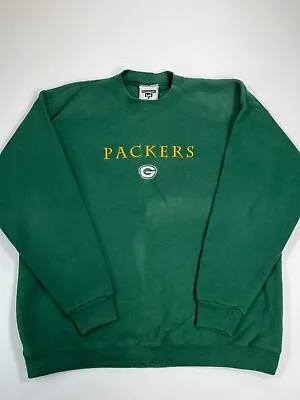 Vintage Lee Green Bay Packers Sweatshirt Mens XL Long Sleeve Crew Neck NFL USA • $14.99