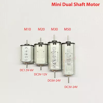 Mini 8mm*10mm Dual Shaft Axis Electric Motor DC 3V 6V 7.4V 9V 12V 24V High Speed • $2.45