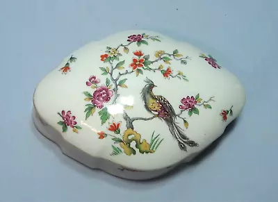 Vintage Limoges France Bird Floral Trinket Dresser Box 7.5  X 5  X 2.75  • $10