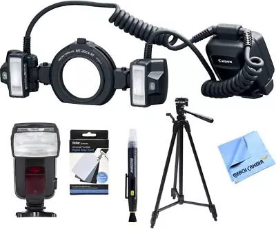 Canon MT-26EX-RT Macro Twin Lite (2398C002) Advanced Bundle With Light + Tripod • $1059.95