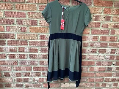 £2.99 • Buy Black And Green Dress Size 14 NWT ( Walg)