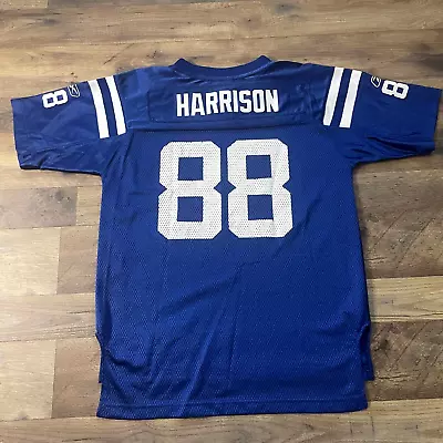 Vintage Indianapolis Colts #88 Marvin Harrison Jersey Youth's Large Reebok 729 • $29.99