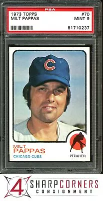 1973 Topps #70 Milt Pappas Cubs Psa 9 Set Break • $0.99