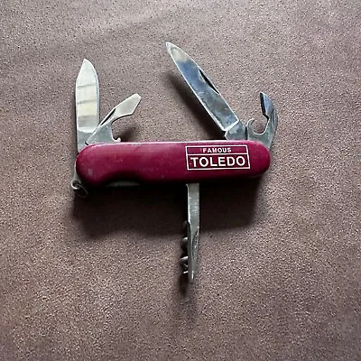 Vintage Famous Toledo Pocket Knife Opener Multi Tool Rostfrei Stainless • $45