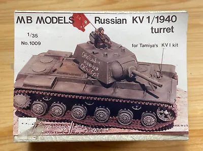 KV-1  1940 Turret For Tamiya Kit - MB Models 1/35 Resin Conversion Kit#1009 • $14.99