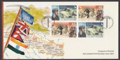 $4 • Buy NEW ZEALAND 2003 50th Anniversary Conquest Of Evererest Commem FDC..........V955