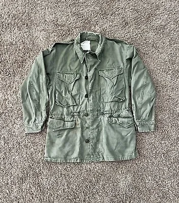 Vintage Military Army Green Field Jacket M-1950 Size Small Regular • $75