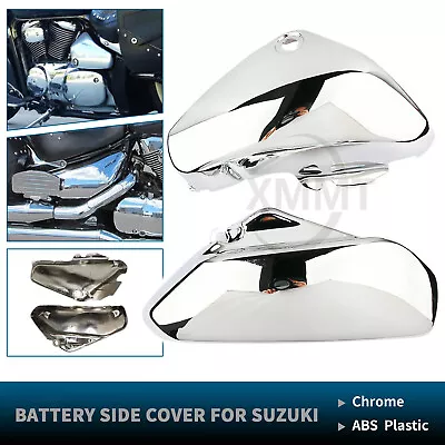 Chrome Left Right Battery Side Cover For Suzuki Boulevard C50 Boss C50C Voluisa • $66.98