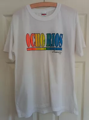 Vintage OCHO RIOS Jamaica Single Stitch Mens T-Shirt Size XL 80's 90's FUN TOPS • £11.99