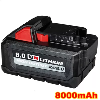 For Milwaukee M18B9 Lithium XC 8.0AH Extended Capacity Battery Pack 48-11-1890 • $26.99