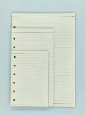 A5 A6 A7 100gsm Ruled Notepaper Refills For Six-ring Organiser / Filofax • £4.28