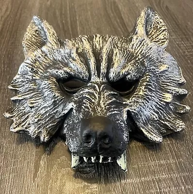 Wolf Mask Halloween Cosplay Werewolf Black Foam Rubber • $10.90