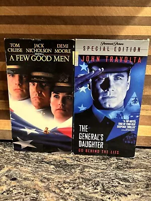 A Few Good Men And The Generals Daughter VHS Tapes • $2.50