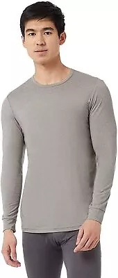 32 DEGREES Men Lightweight Baselayer Crew Top Long Sleeve FormFitting Gray MXXL • $6