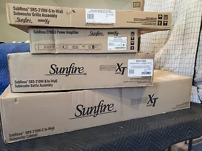 NEW Sunfire SRS-210W SYS* SubRosa In-Wall Subwoofer System * Includes Amplifier! • $795