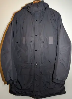 LL Bean Maine Warden's Parka Coat GORE-TEX THINSULATE Cargo Black • $139.99