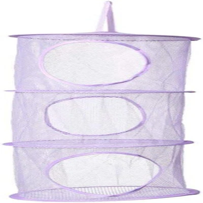 £9.70 • Buy Storage Net Kids Toy Organizer Hanging 3 Tiers One Size, Purple 