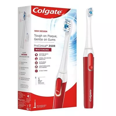 Colgate ProClinical 250R Whitening Battery Powered Electric Toothbrush For Adult • £56.69