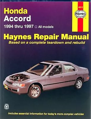 Honda Accord (1994-1997) Haynes Repair Manual (USA) • $34.95