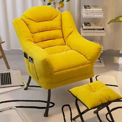 Modern Lazy Chair With Ottoman Accent Contemporary Lounge Chair With Armrests • $86.39