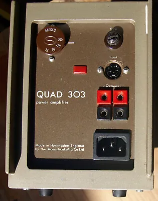 QUAD 303 AMPLIFIER - Fully Updated PLUS  Fully Symetrical O/P. • £275