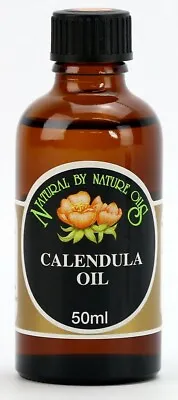 Calendula - Cold Pressed Carrier Oil - Base Oil 50ml - Natural By Nature  • £8.45