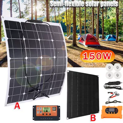 150 Watts Solar Panel Kit 100A 12V Battery Charger With Controller Caravan Boat • $30.39