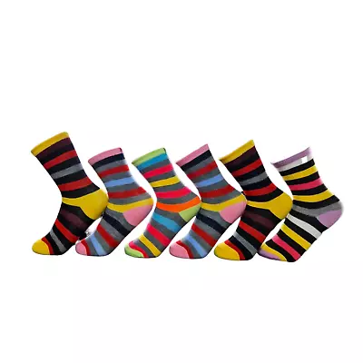 Womens Socks Ladies Cotton Rich Ankle Design Sports Sock 3-6 Pairs Adults UK 4-7 • £4.20